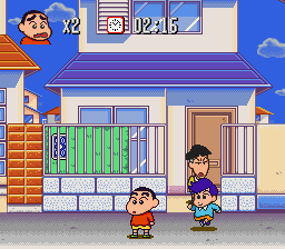 Crayon Shin-chan: Arashi wo Yobu Enji screenshot 3 for Super Famicom